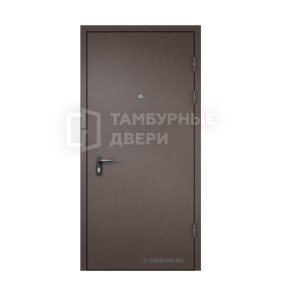 Дверь входная темная стальная тамбурная в подъезд противопожарная ТД-5
