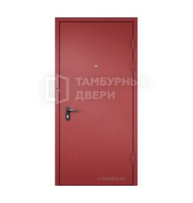Дверь тамбурная входная в коридор с ковкой и доводчиком взломостойкая ТД-25