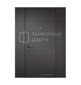 Дверь в тамбур глухая с перегородкой винорит — МДФ ТД-58